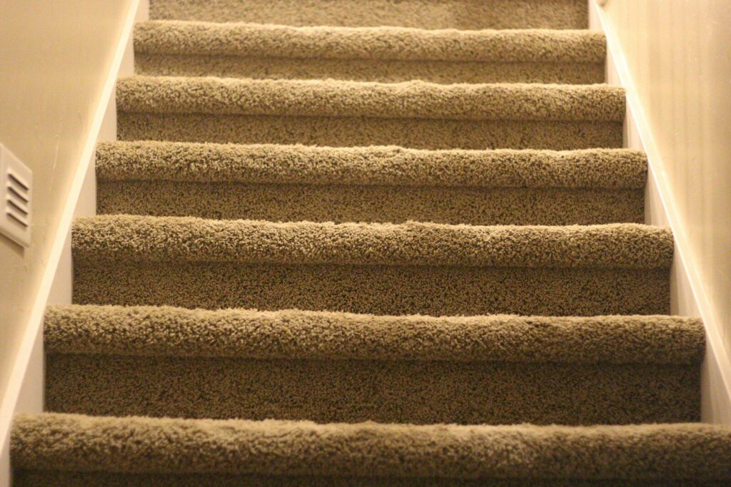 carpet cleaning stairs by Big Ben Cleaning in Calgary